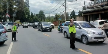 Rekayasa Lalu Lintas Polres Tanah Karo, Jalur Wisata Berastagi Aman & Terkendali