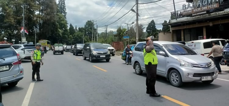 Rekayasa Lalu Lintas Polres Tanah Karo, Jalur Wisata Berastagi Aman & Terkendali