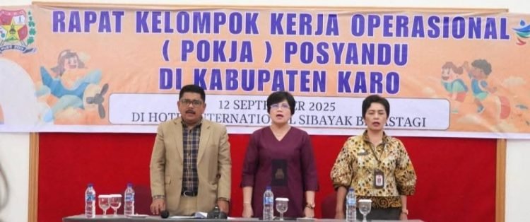 Ketua Tim Pembina Posyandu Kab .Karo Mengikuti Rapat Kelompok Kerja Operasional (POKJA) Posyandu