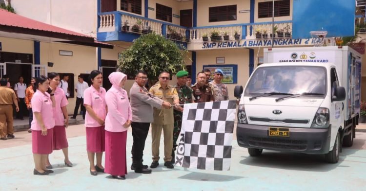 Polres Tanah Karo Luncurkan SPPG Karo I Yayasan Kemala Bhayangkari