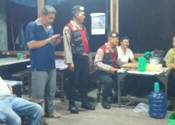 Sat Samapta Polres Langkat Patroli Malam, Antisipasi Tindak Kejahatan