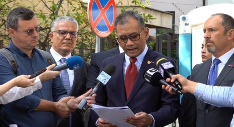 Dubes RI dan Negara-Negara OKI di Rumania Gelar Aksi Kecam Israel