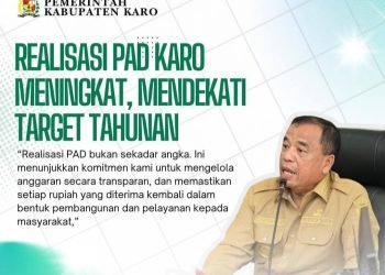 Realisasi PAD Karo Meningkat, Mendekati Target Tahunan
