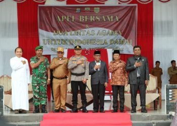 Kapolres Pakpak Bharat Pimpin Apel dan Doa Bersama dalam Rangka Indonesia Damai