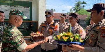 Polsek Kutalimbaru Beri Kejutan di HUT TNI ke-80, Wujudkan Sinergi dan Kebersamaan