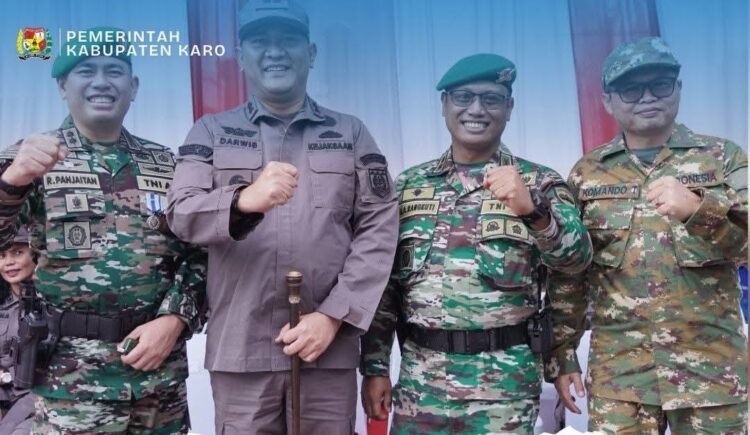 Wakil Bupati Karo Hadiri Puncak Peringatan HUT Ke-80 TNI di Medan