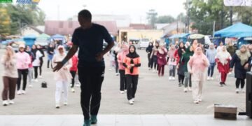 Pemkab Palas Laksanakan Olahraga Kebugaran Bersama Masyarakat Secara Rutin