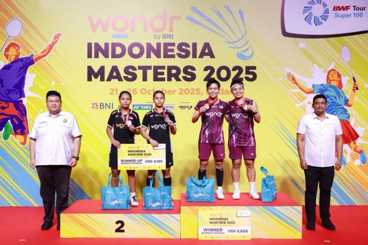 Indonesia Raih Gelar Juara Umum di Wondr by BNI Indonesia Masters 2025