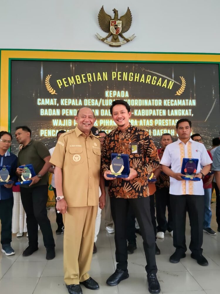 Pertamina EP Pangkalan Susu Raih Penghargaan Wajib Pajak Teladan dari Bupati Langkat