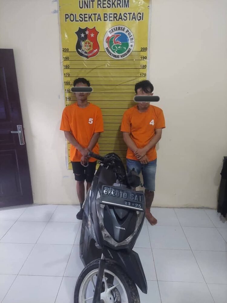 Polsek Berastagi Ungkap Kasus Pencurian Sepeda Motor di Berastagi, 2 Pelaku Diamankan