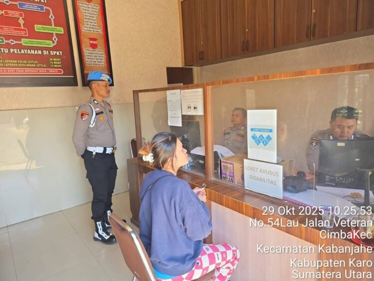 Pastikan Fungsi Pelayanan Sesuai SOP, Sipropam Polres Tanah Karo Lakukan Pengecekan Ruang Pelayanan