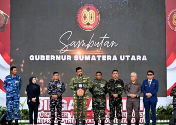 Perayaan HUT ke-80 TNI, Gubernur Sumut Bobby Nasution Sebut TNI Berkontribusi Besar Jaga Kondusivitas