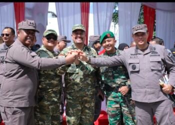 Pemkab Asahan Hadiri Upacara HUT Ke-80 TNI di Dua Lokasi