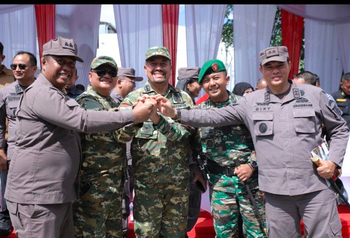 Pemkab Asahan Hadiri Upacara HUT Ke-80 TNI di Dua Lokasi
