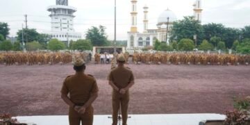 Wakil Bupati Asahan Pimpin Apel Gabungan Awal Bulan Oktober 2025