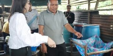 Kunjungi Pabrik Tahu Rumahan,Ini Janji Ketua Dewan Kerajinan Nasional Daerah Pakpak Bharat