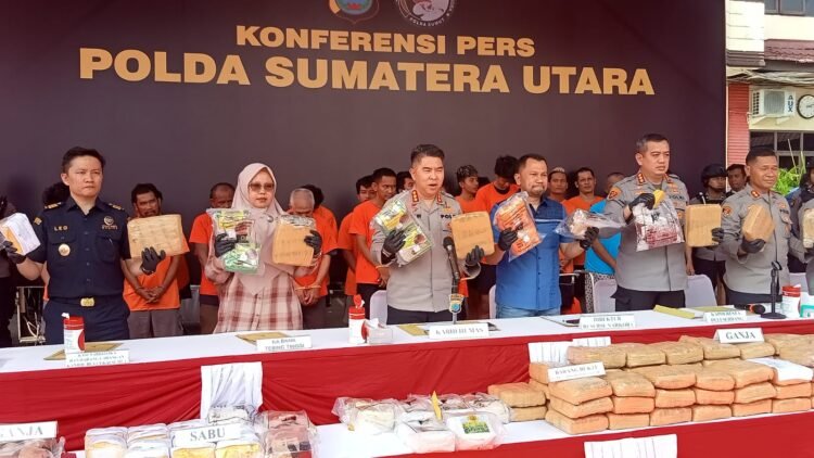 Polda Sumut Ungkap 862 Kasus Narkoba, 1.010 Tersangka Ditangkap Sepanjang 2025
