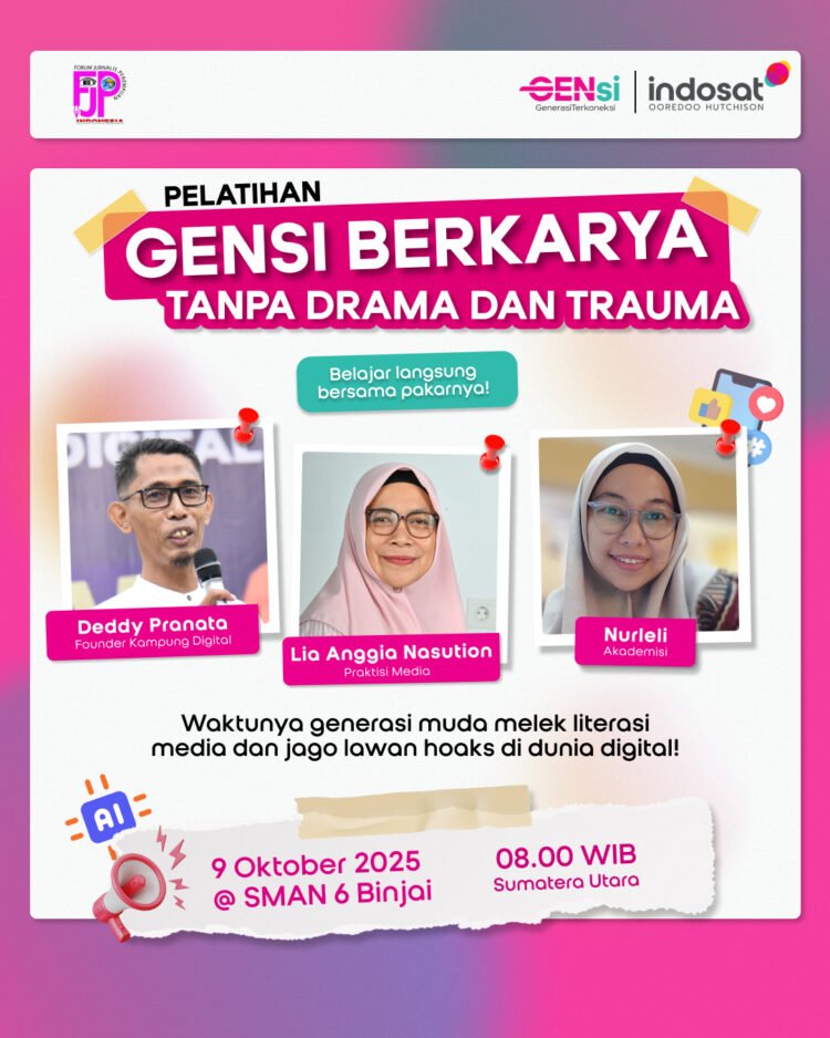 Indosat Ooredoo Hutchison dan FJPI Sumut Gelar Workshop Literasi Digital di SMA Negeri 6 Binja