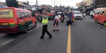 Kanit Propam Polsek Pancur Batu Cek Kesiapan Personel di Titik Strong Point Pagi Hari