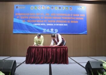 Pemkab Deli Serdang Raih Penghargaan Terbaik I Pembayaran Premi Iuran Wajib Pegawai 8 Persen