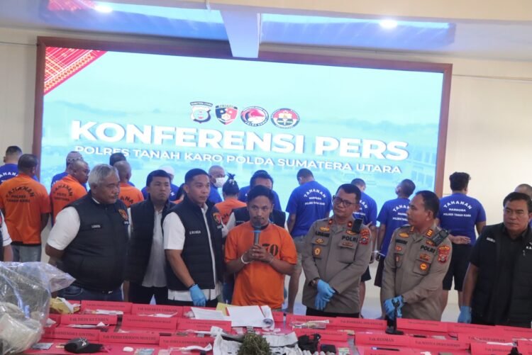 Dalam Sebulan, Polres Tanah Karo Bongkar Kasus Pembunuhan dan 50 Kasus Narkotika