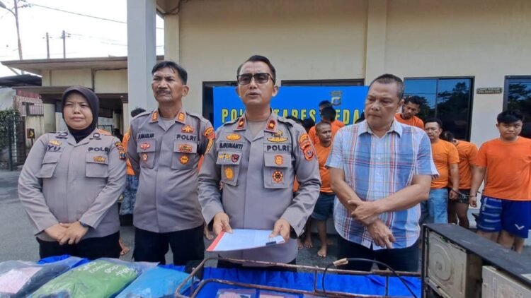 Polsek Sunggal Ungkap 18 Kasus Kriminal Selama Oktober 2025