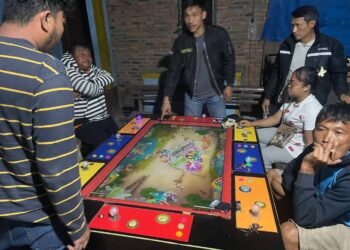 Polres Tanah Karo Grebek Judi Tembak Ikan di Kutagaluh, Tiga Pelaku Diamankan