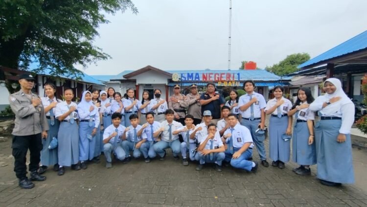 Polsek Pancur Batu Beri Penyuluhan Bahaya Geng Motor dan Narkoba di SMA Negeri 1 Pancur Batu