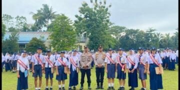 Police Go to School, Polsek Kutalimbaru Tanamkan Disiplin dan Tertib Berlalu Lintas