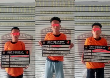 Tiga ABG ‘Petentengan’ Bawa Clurit Ditangkap, Ini Tampangnya