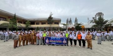 Sat Lantas Polres Tanah Karo Laksanakan Program “Police Go To School” di SMK Negeri 1 Kabanjahe