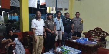 Bhabinkamtibmas Polsek Sosa Hadiri Mediasi Kasus Pemukulan Hingga Damai