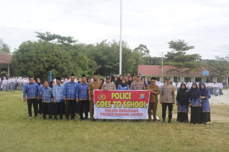 Jaga Generasi Bangsa, Polsek Barumun Laksanakan Goes To School di SMAN 1 Ulu Barumun