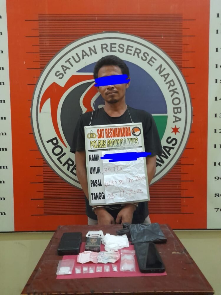 Lagi, Pengedar Sabu Berhasil Ditangkap Satresnarkoba Polres Palas di Rumah Kontrakan