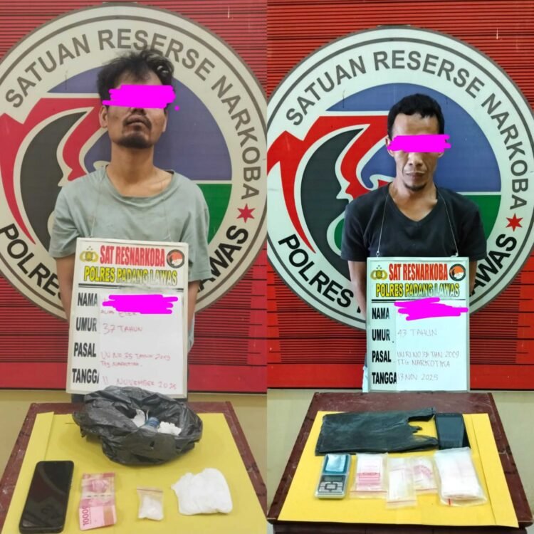 Satresnarkoba Polres Palas Kembali Bekuk Terduga Bandar, Pengedar dan Satu Pengguna Sabu