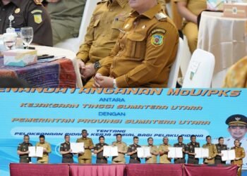 Bupati Palas Tandatangani MOU dengan Kejatisu dan Gubsu Terkait Integritas Pelaksanaan Pidana Kerja Sosial