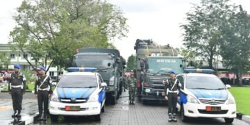 Kasdam I/BB Berangkatkan 204 Personel Kodam I/BB untuk Membantu Bencana Alam Banjir dan Longsor di Wilayah Korem 023/Kawal Samudra