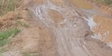 Miris, Akses Jalan Desa Lau Garut Dibiarkan Rusak Parah