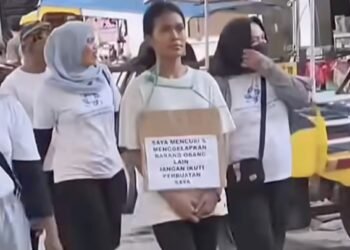 Viral! Perempuan Diarak Keliling Gili Trawangan Karena Curi Sepeda Listrik