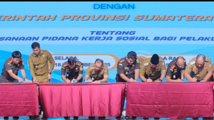 Bupati Asahan Hadiri Penandatanganan MoU/PKS Guna Perkuat Komitmen Restorative Justice