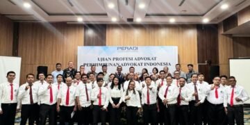 Ketua Forwakum Sumut Aris Rinaldi Nasution Lulus Ujian Profesi Advokat DPN Peradi Medan