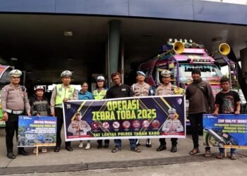 Polres Karo Pimpin Sosialisasi Ops Zebra Toba 2025 di Terminal Kabanjahe