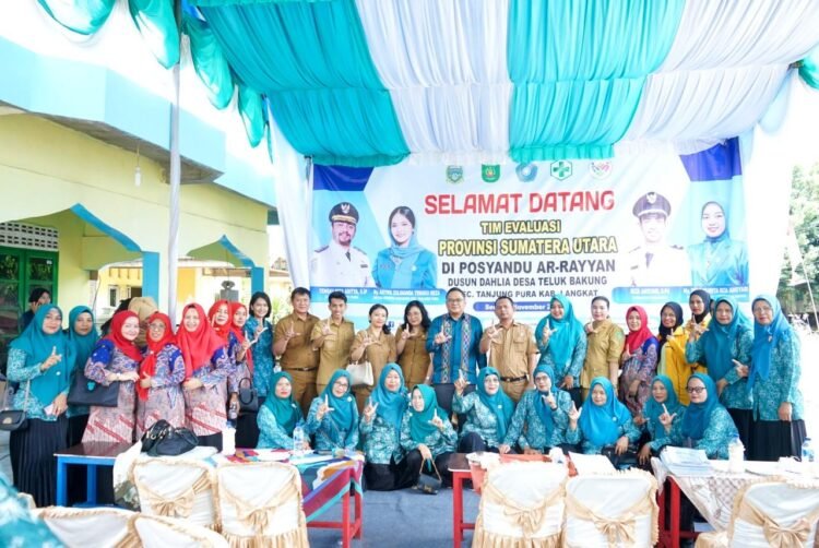 Bupati Langkat Dukung Posyandu Teluk Bakung Wakili Langkat di Tingkat Provinsi