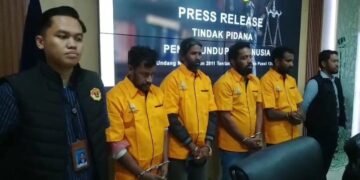 Imigrasi Medan Amankan Pengungsian Asal Sri Lanka Terlibat Penyelundupan Manusia