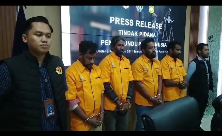 Imigrasi Medan Amankan Pengungsian Asal Sri Lanka Terlibat Penyelundupan Manusia