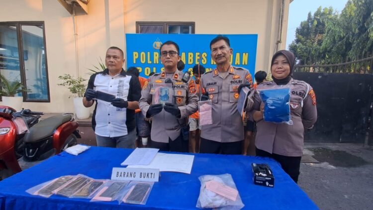 Polsek Sunggal Ringkus 7 Pelaku Begal Malam, Lima Ditembak Polisi