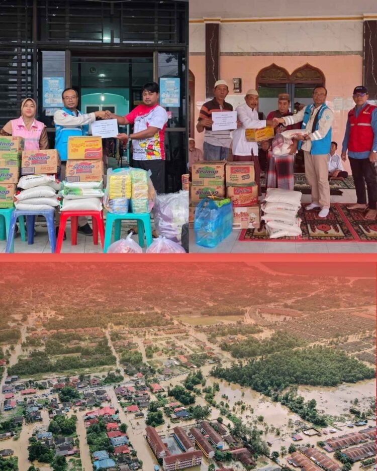 PT PLN Indonesia Power UBP PNS Hadirkan Bantuan Kemanusiaan untuk Korban Banjir Langkat