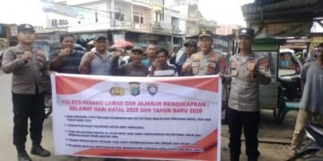 Polres Palas Intensifkan Sosialisasi dan Edukasi Kamtibmas kepada Para Sopir Angkot Tentang Perayaan Nataru