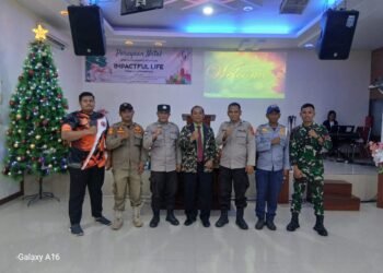 Patroli dan Pengamanan Pelaksanaan Ibadah di Gereja di wilkum Polsek Barumun Polres Padang Lawas