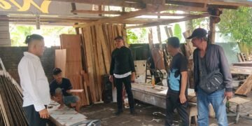 Kanit Reskrim Polsek Kutalimbaru Cek Lokasi Judi Sabung Ayam di Sei Mencirim, Hasilnya Nihil